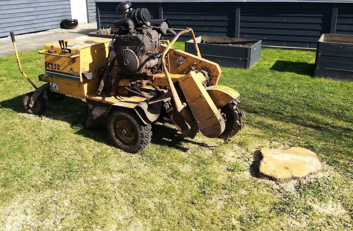 fræsning af stub i have